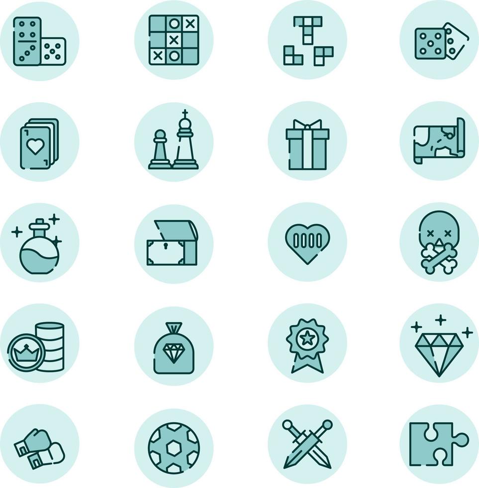 Playing games, illustration, vector on a white background.