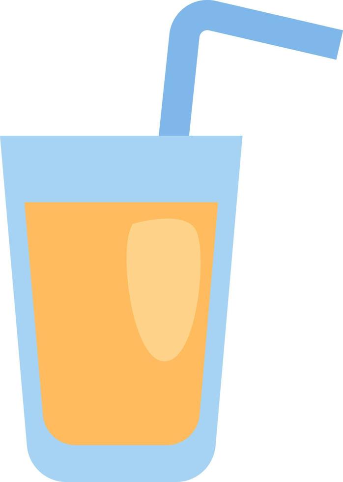 Yellow juice, illustration, vector on a white background.