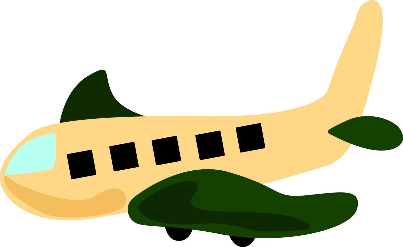 Big air plane, illustration, vector on white background.
