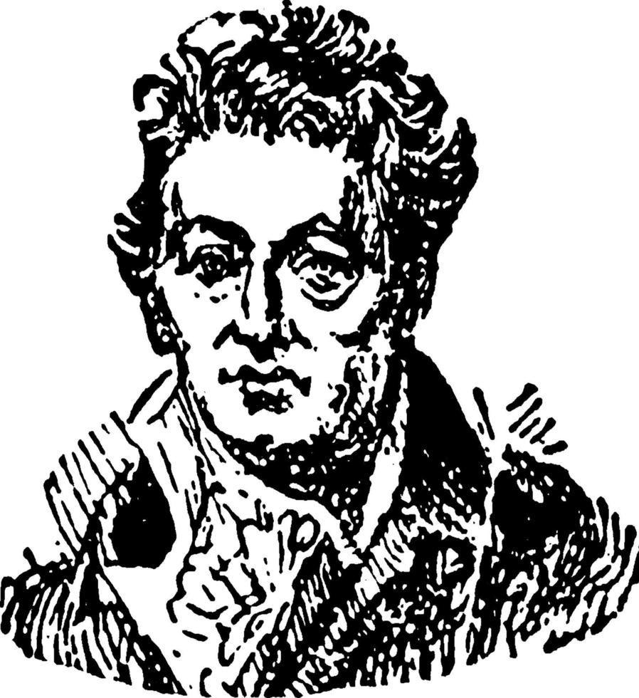 Goethe, vintage illustration vector