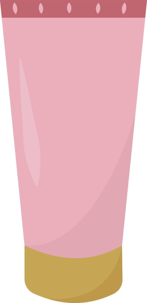 tubo rosa, ilustración, vector sobre fondo blanco.