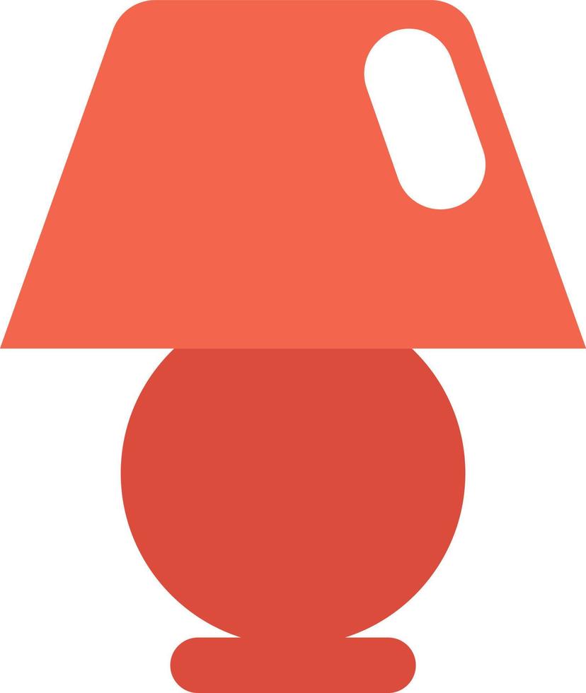 aparato lámpara roja, ilustración, vector sobre fondo blanco.