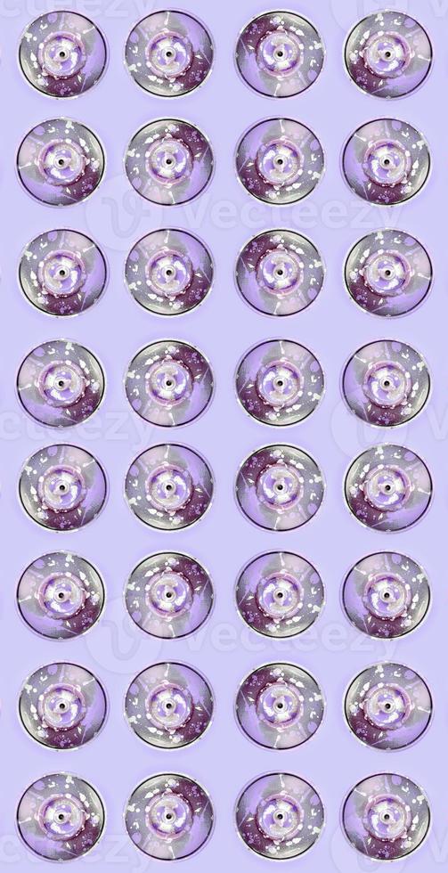 Many used spray cans for graffiti drawing lies on a pastel colored backgroung. Street art painting concept. Minimal flat lay pattern. Top view photo