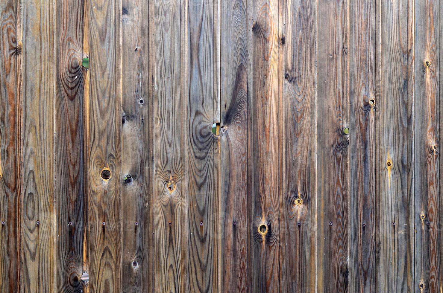 Old grunge dark brown wood panel pattern with beautiful abstract grain surface texture, vertical striped background or backdrop in architectural material decoration concepts, vintage or retro style photo