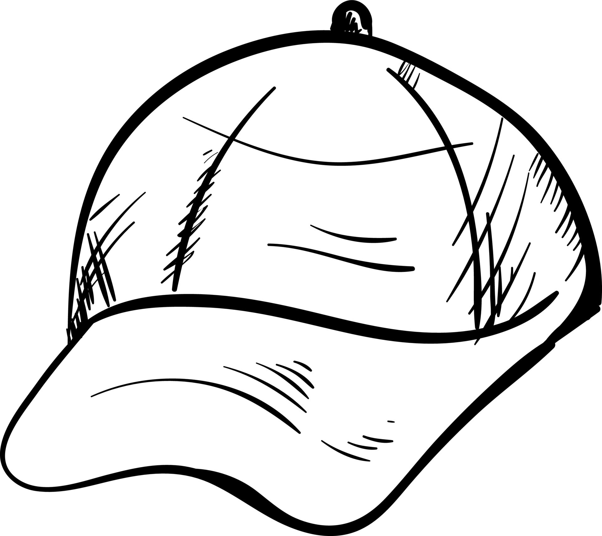 Cap drawing, illustration, vector on white background 13604852 Vector ...