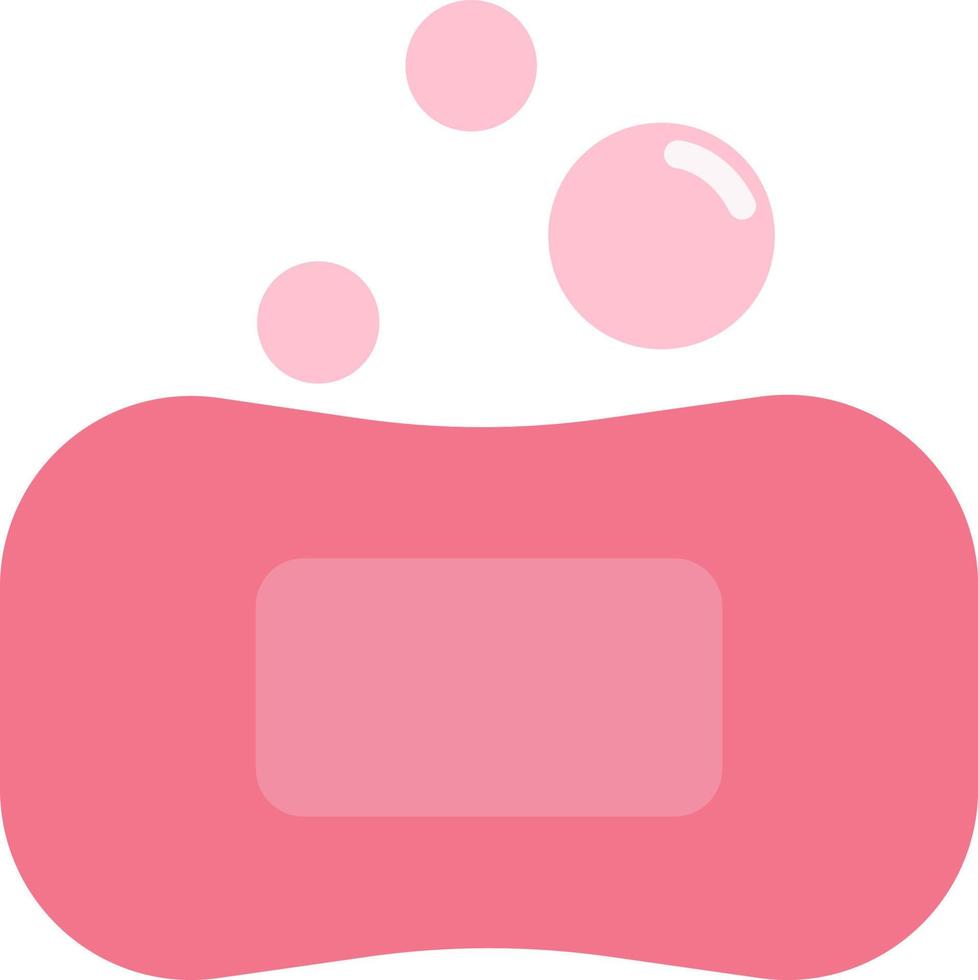 Pink soap, illustration, vector on a white background