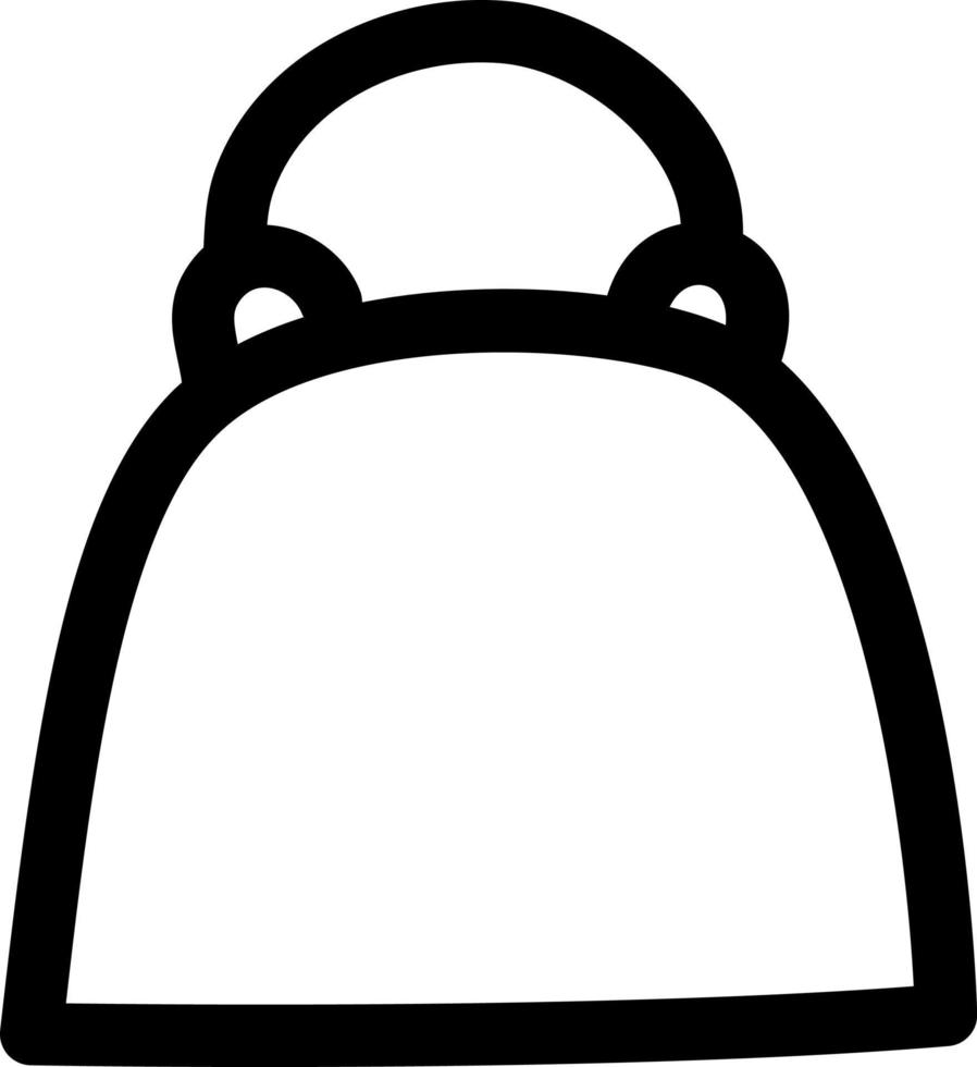 bolso de mano, icono de ilustración, vector sobre fondo blanco