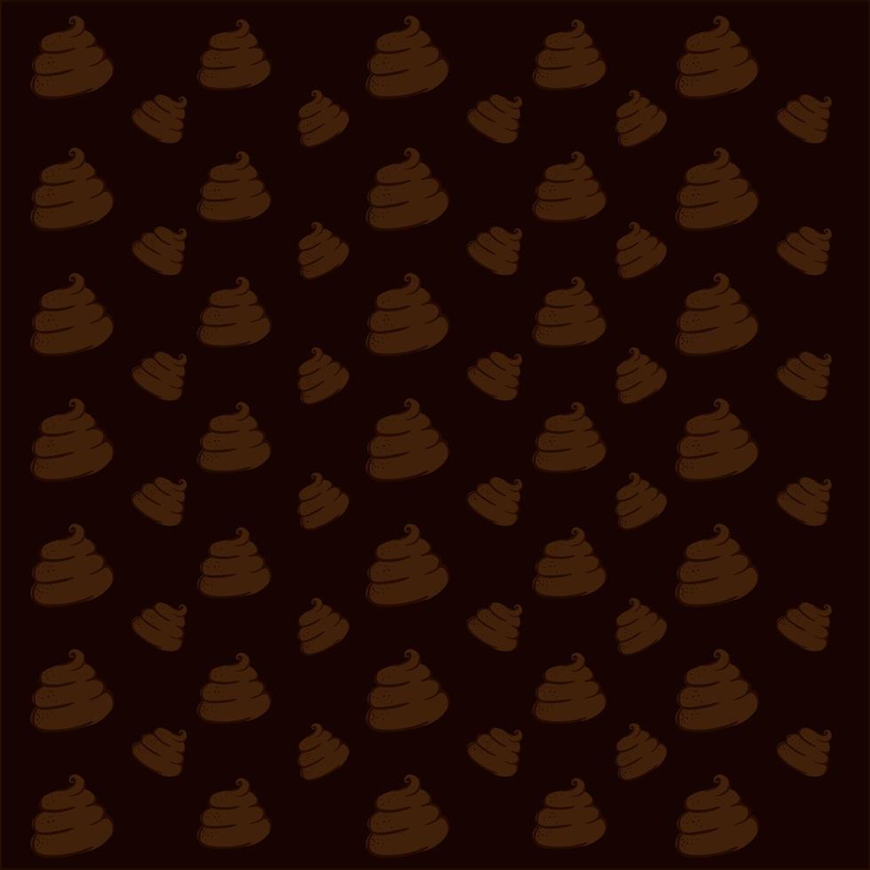 Poop wallpaper, illustration, vector on white background.