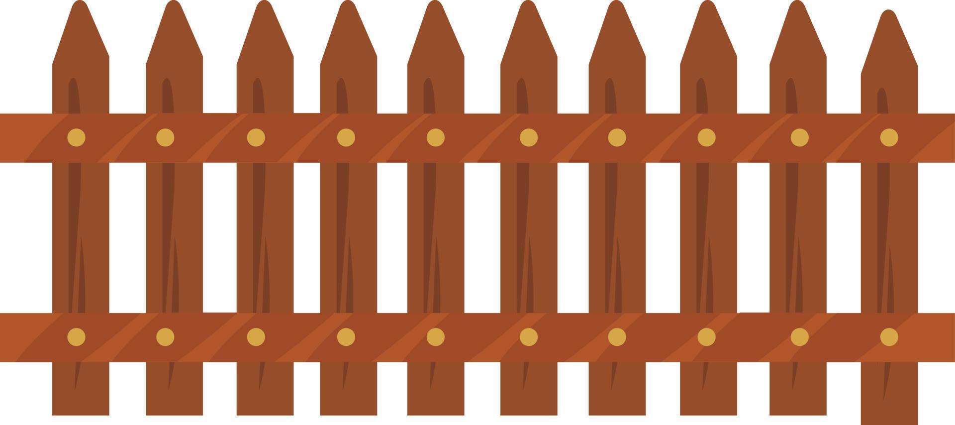 Small fence, illustration, vector on white background