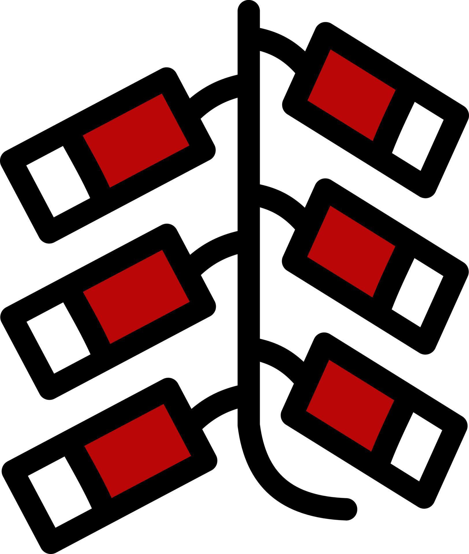 Chinese decorations, illustration, vector on a white background