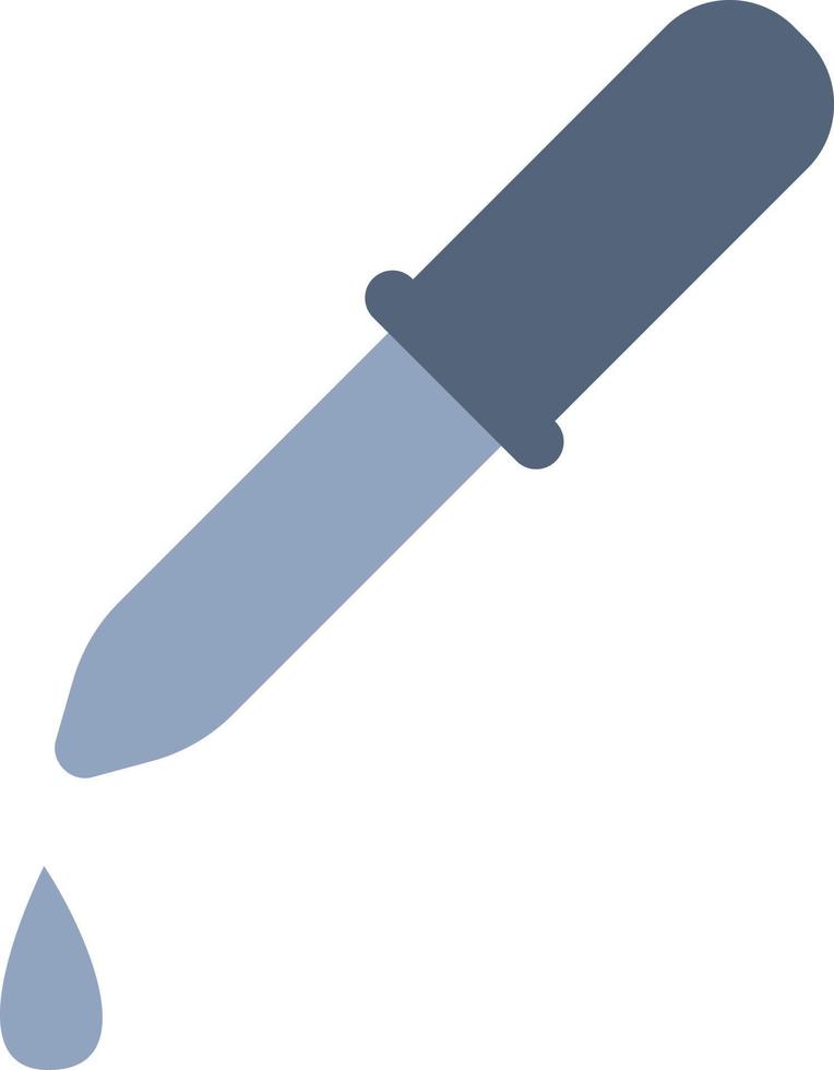 Blue eyedropper, illustration, vector on white background.