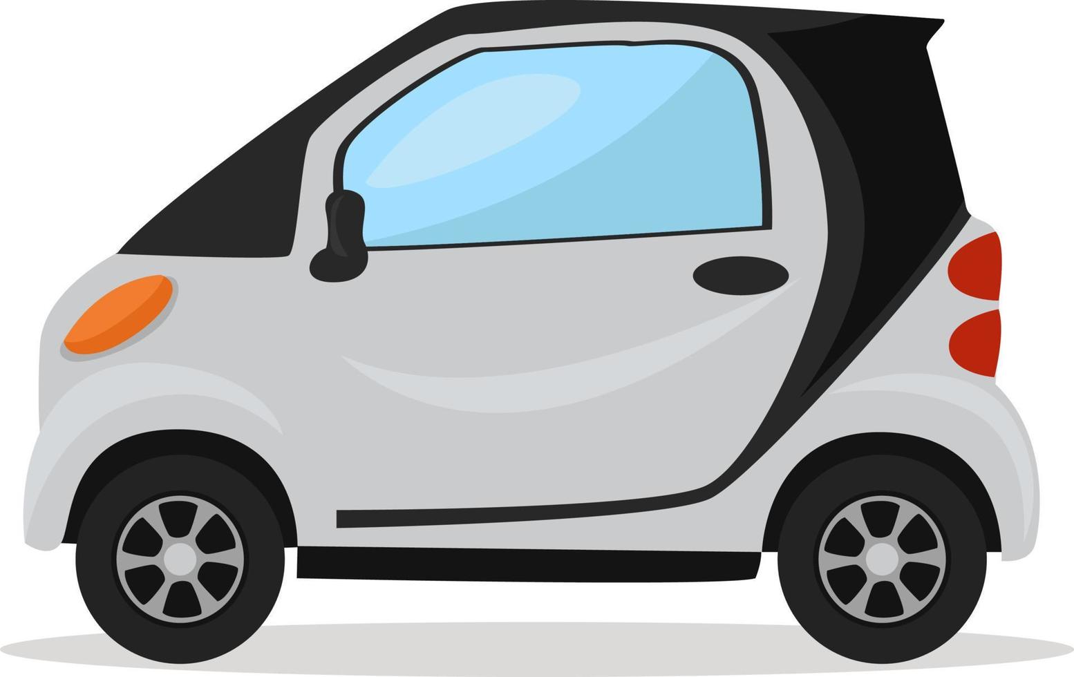 Electric car , illustration, vector on white background