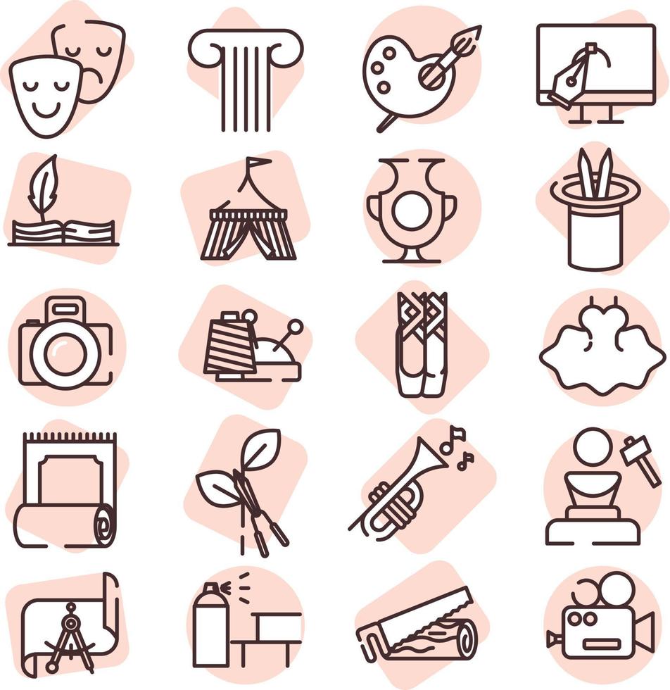 Modern art, illustration, vector on a white background.