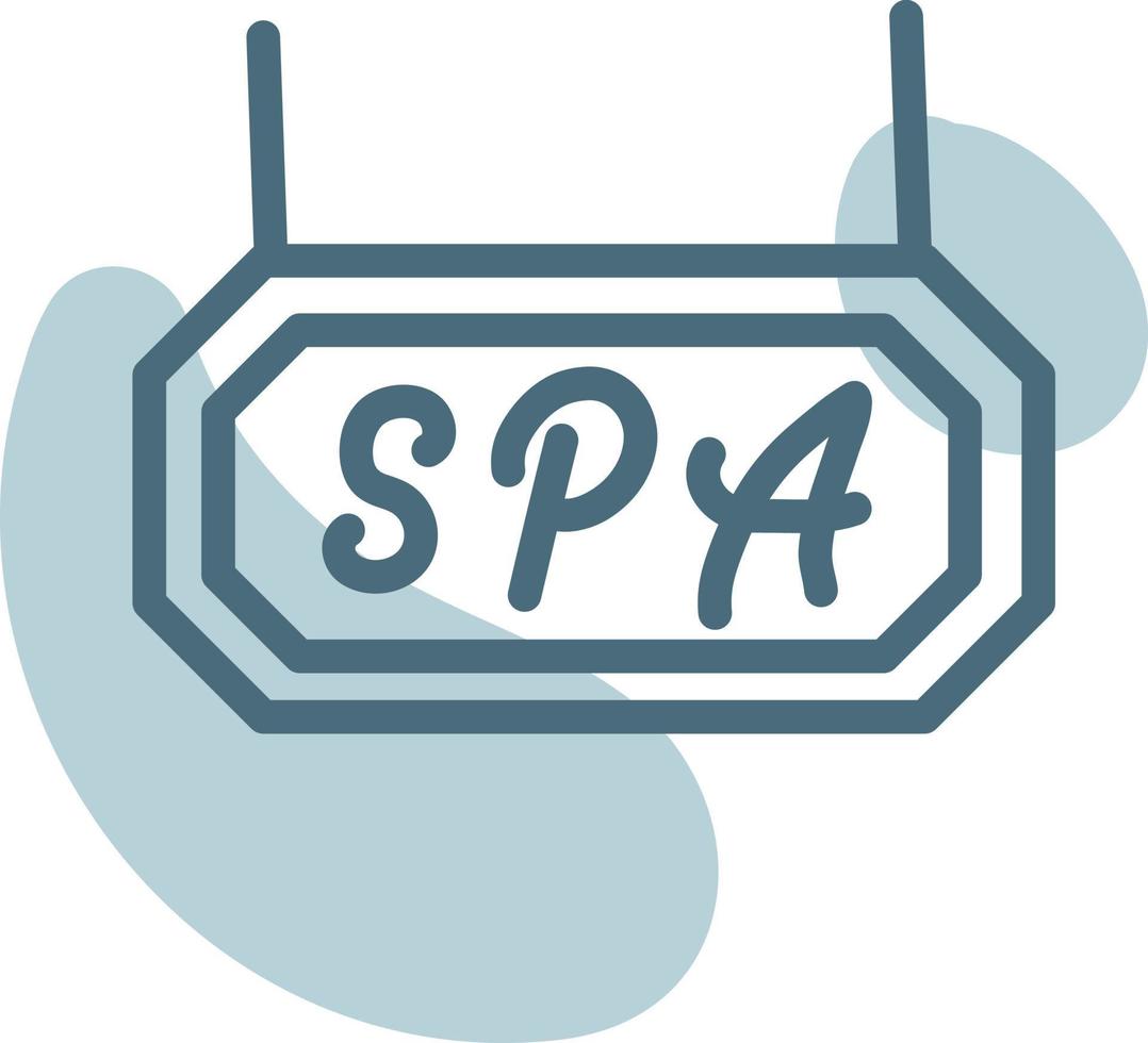 signo de spa, ilustración, vector, sobre un fondo blanco. vector