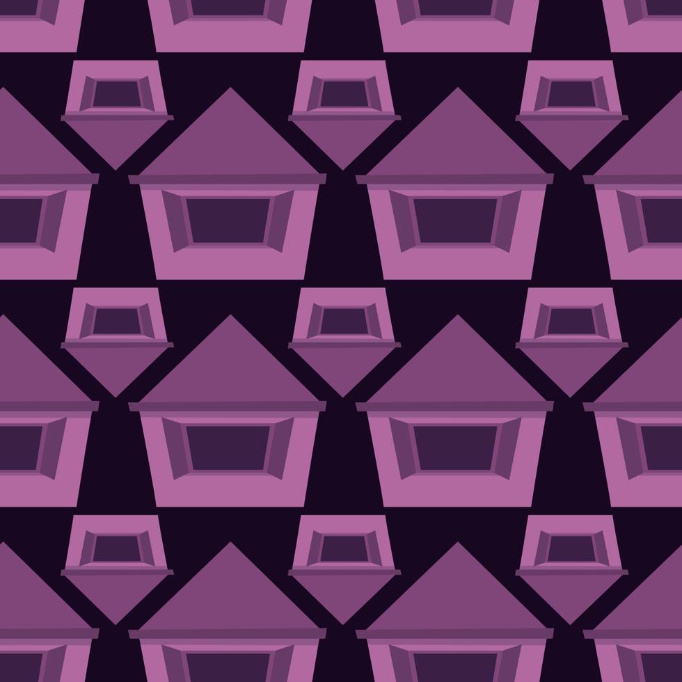 Homes pattern , illustration, vector on white background