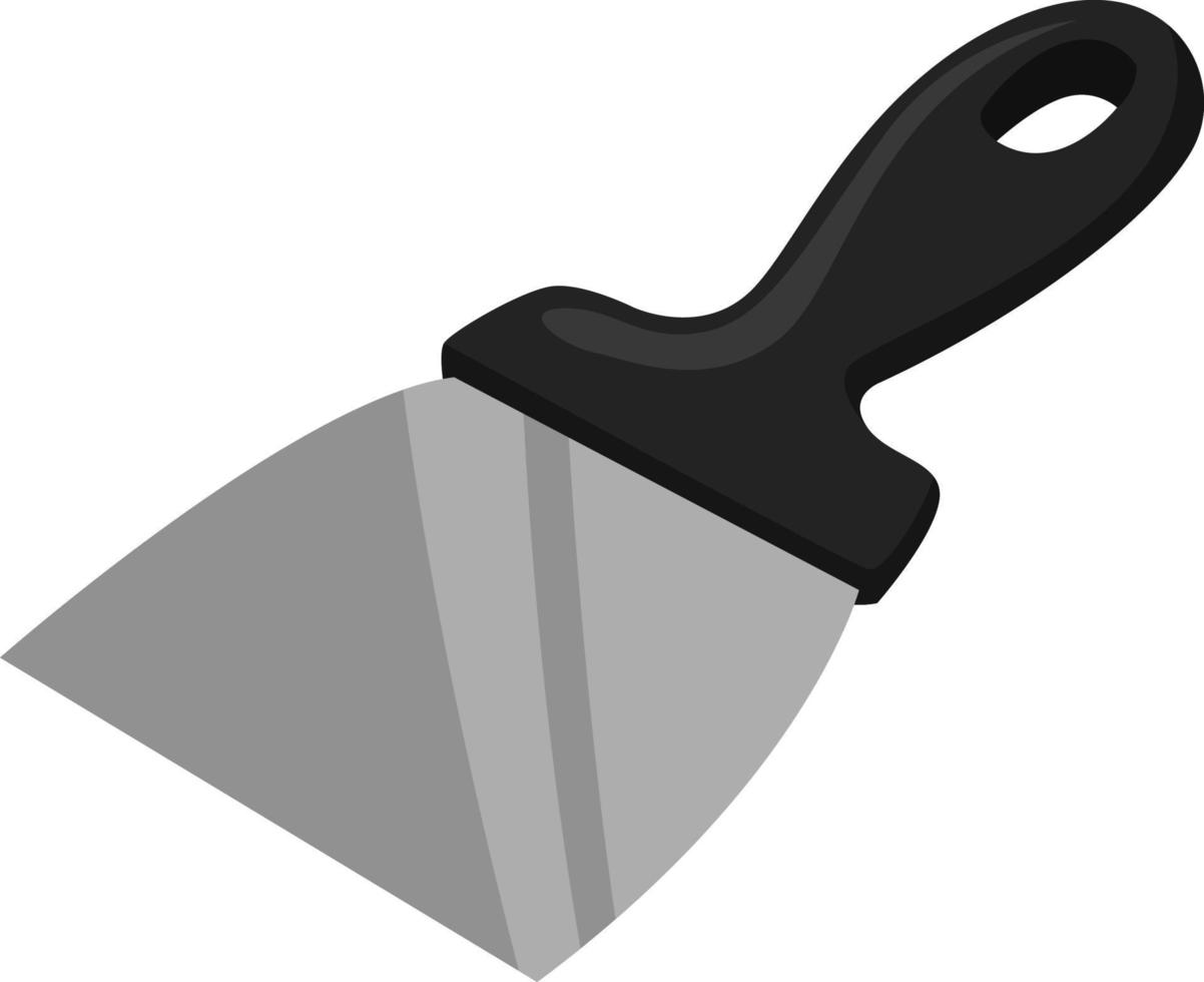 Small putty knife, illustration, vector on a white background.