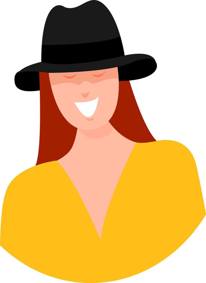 Yellow blouse, illustration, vector on white background.