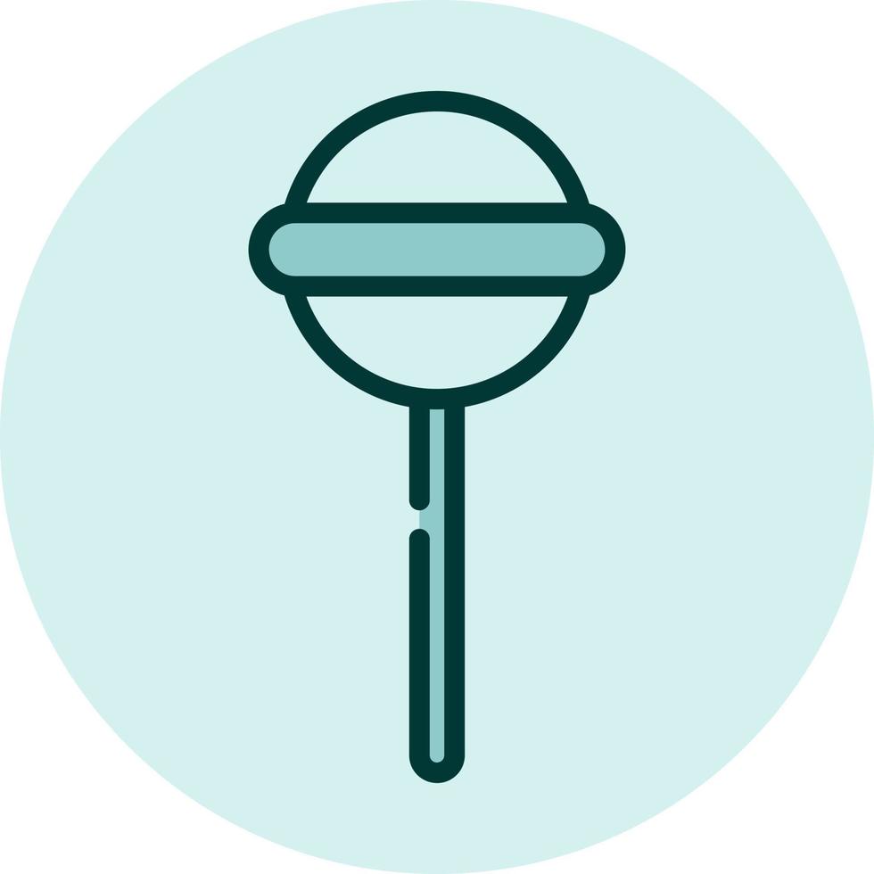 Round lolipop, illustration, vector on a white background.