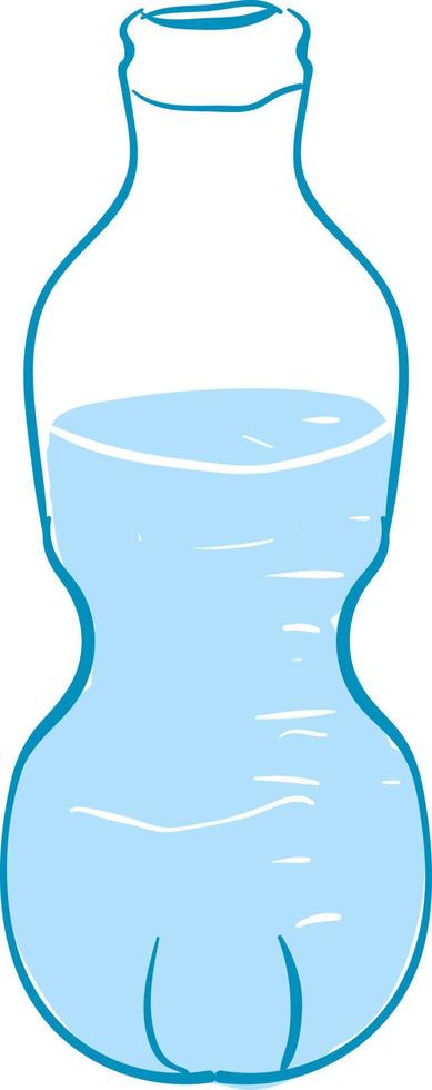 Water bottle, illustration, vector on white background.