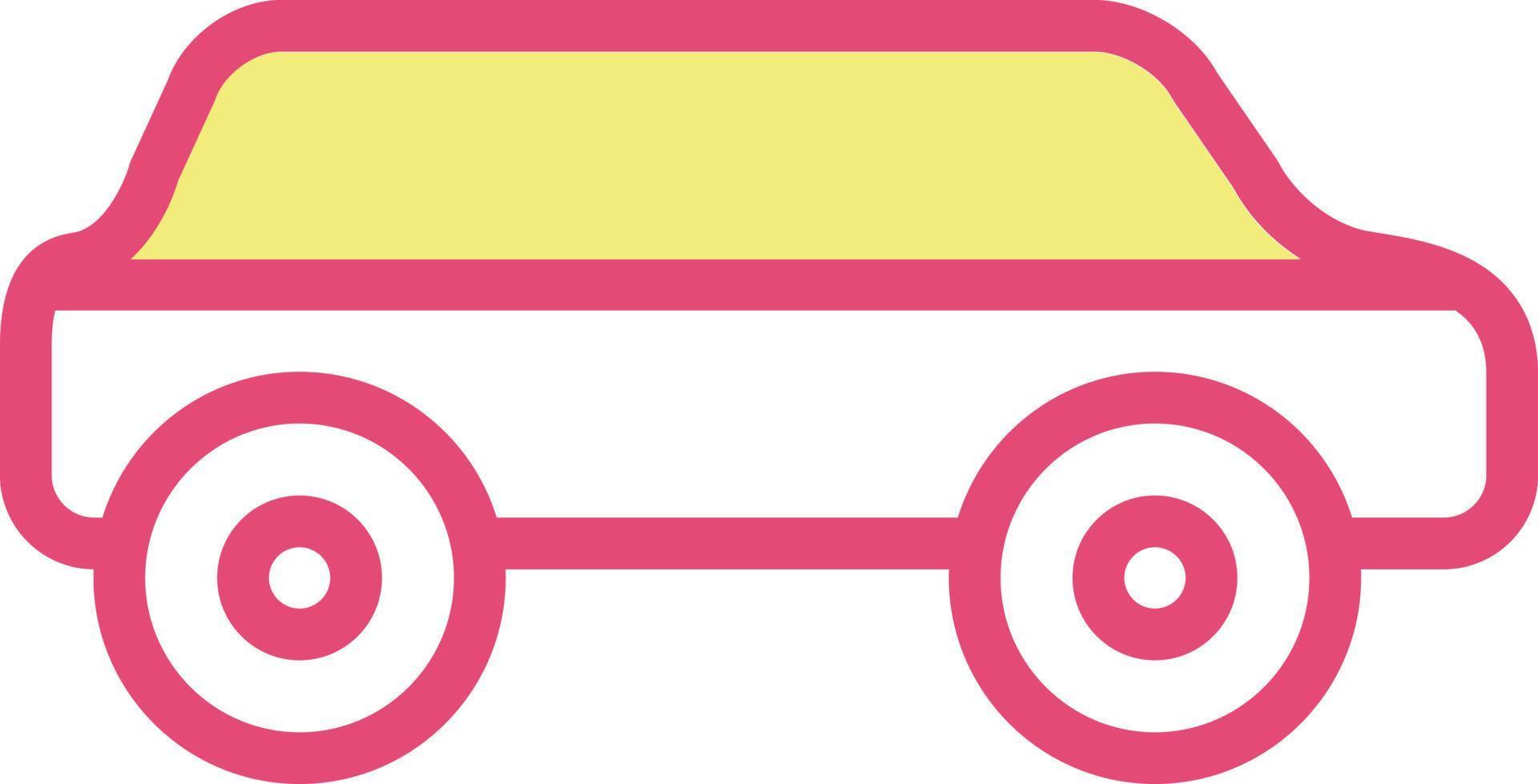 Red automobile, illustration, vector, on a white background. vector