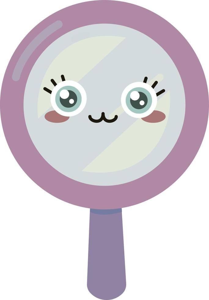 Cute mirror , illustration, vector on white background