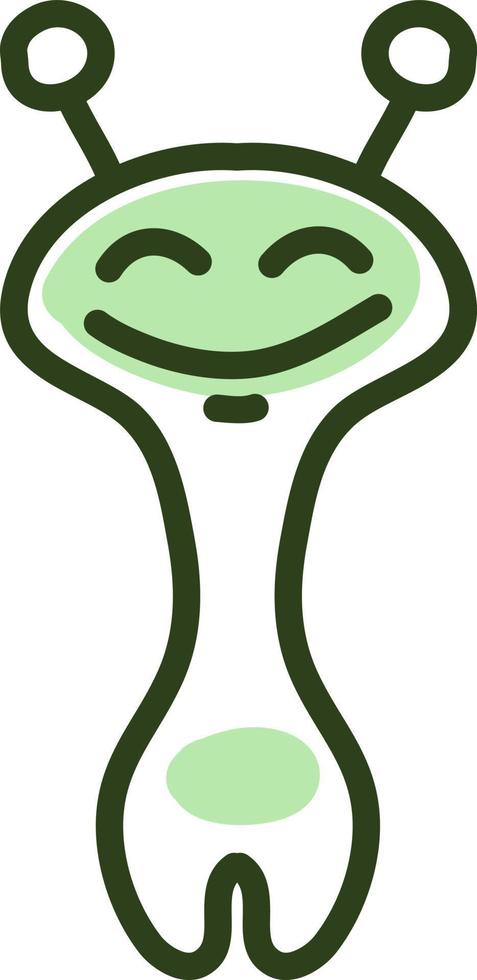 Happy monster, illustration, vector on a white background.