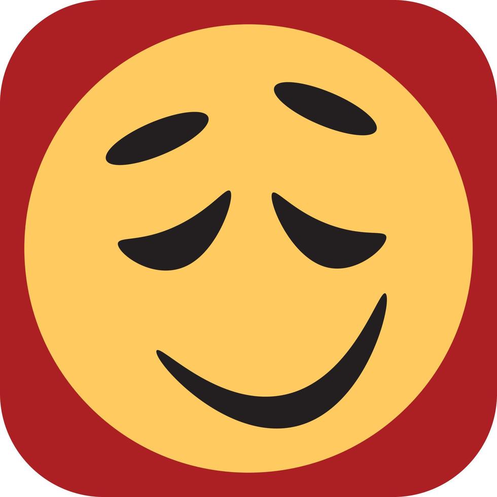 Drunk emoji, illustration, vector on a white background.