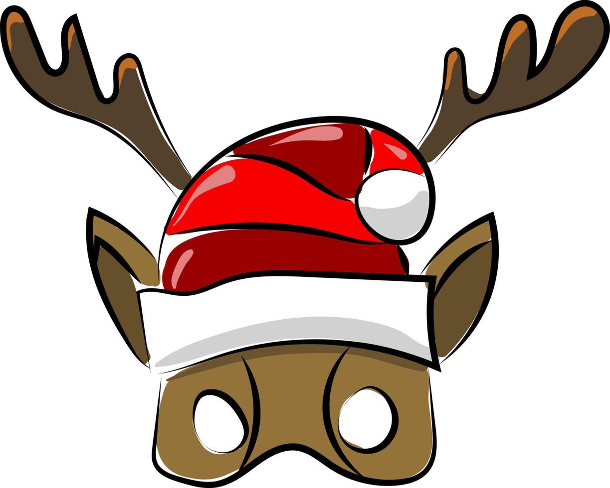 Deer mask, illustration, vector on white background. 13607859 Vector