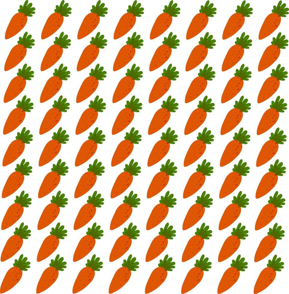 Carrot wallpaper, illustration, vector on white background.