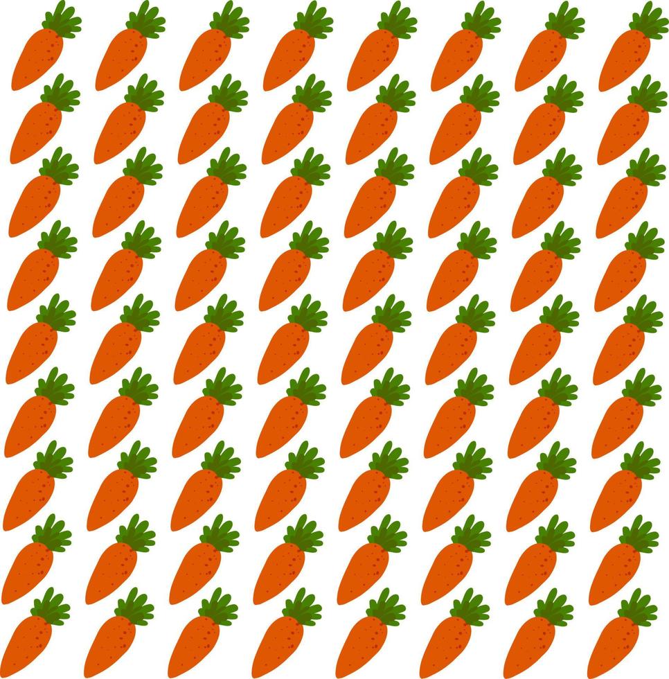 Carrot wallpaper, illustration, vector on white background.