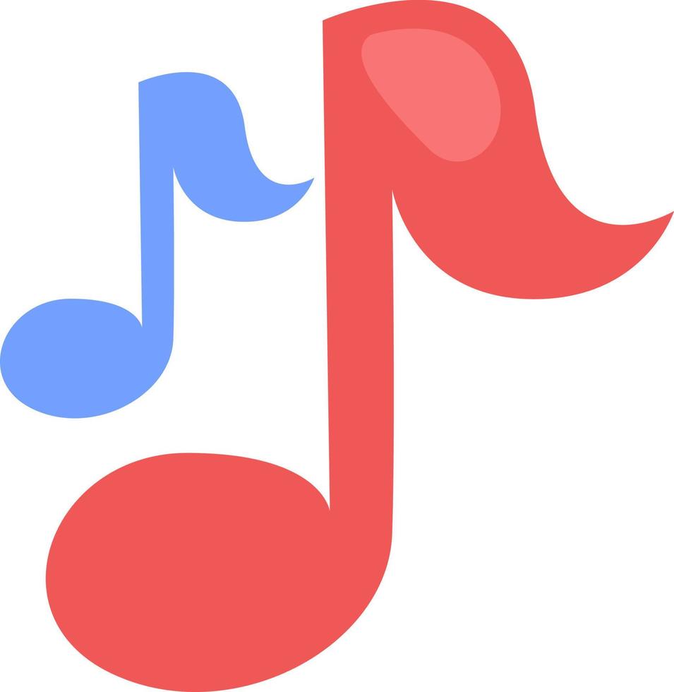 Music notes, illustration, vector, on a white background. vector