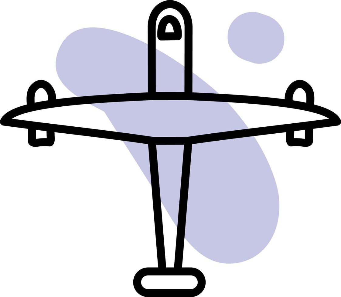 avión de viaje, ilustración, vector, sobre un fondo blanco. vector