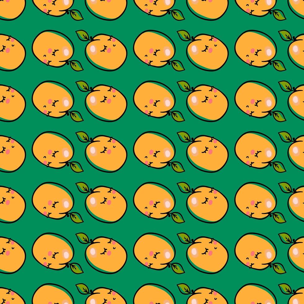 Apricots pattern, illustration, vector on white background