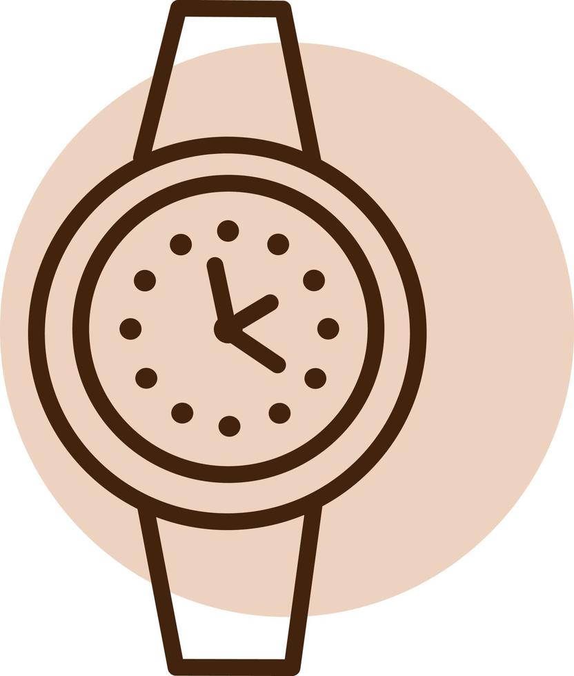 Wrist watch, illustration, vector, on a white background. vector