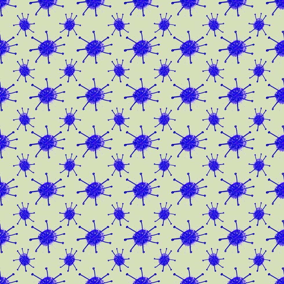 Small viruses pattern, illustration, vector on white background
