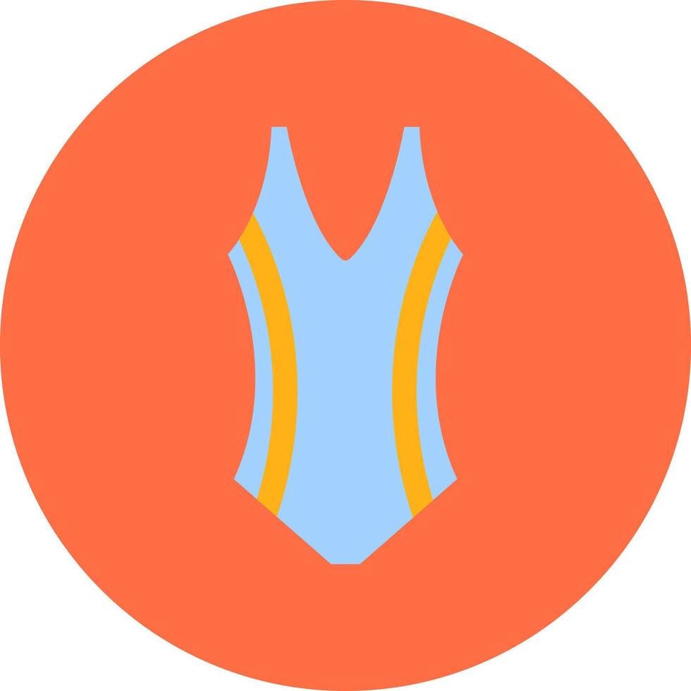 Vacation blue swimsuit, illustration, vector, on a white background. vector