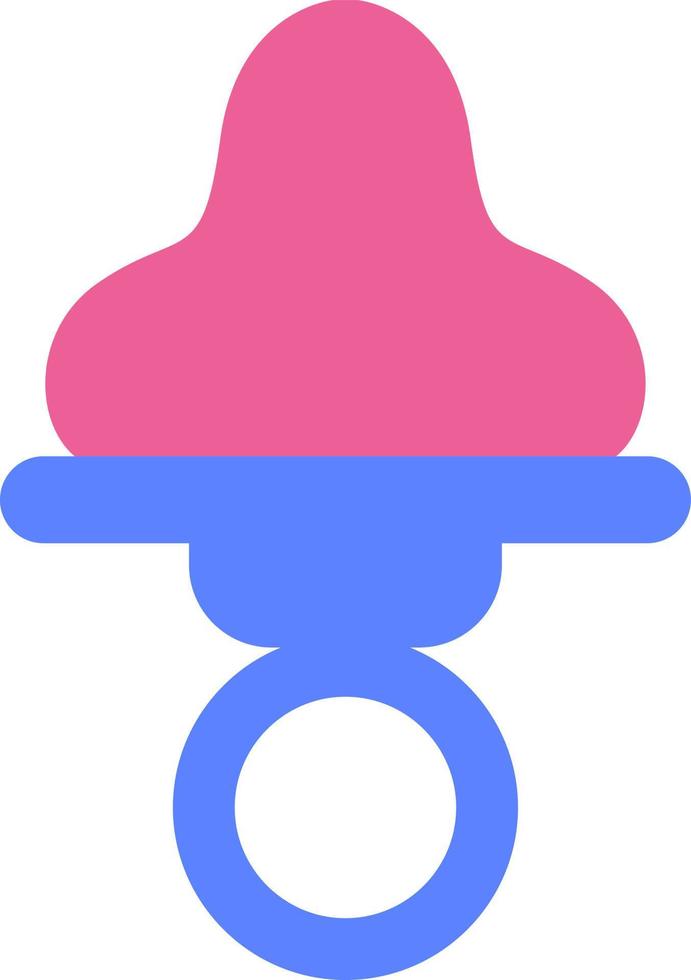 Kindergarten pink pacifier , illustration, vector, on a white background. vector