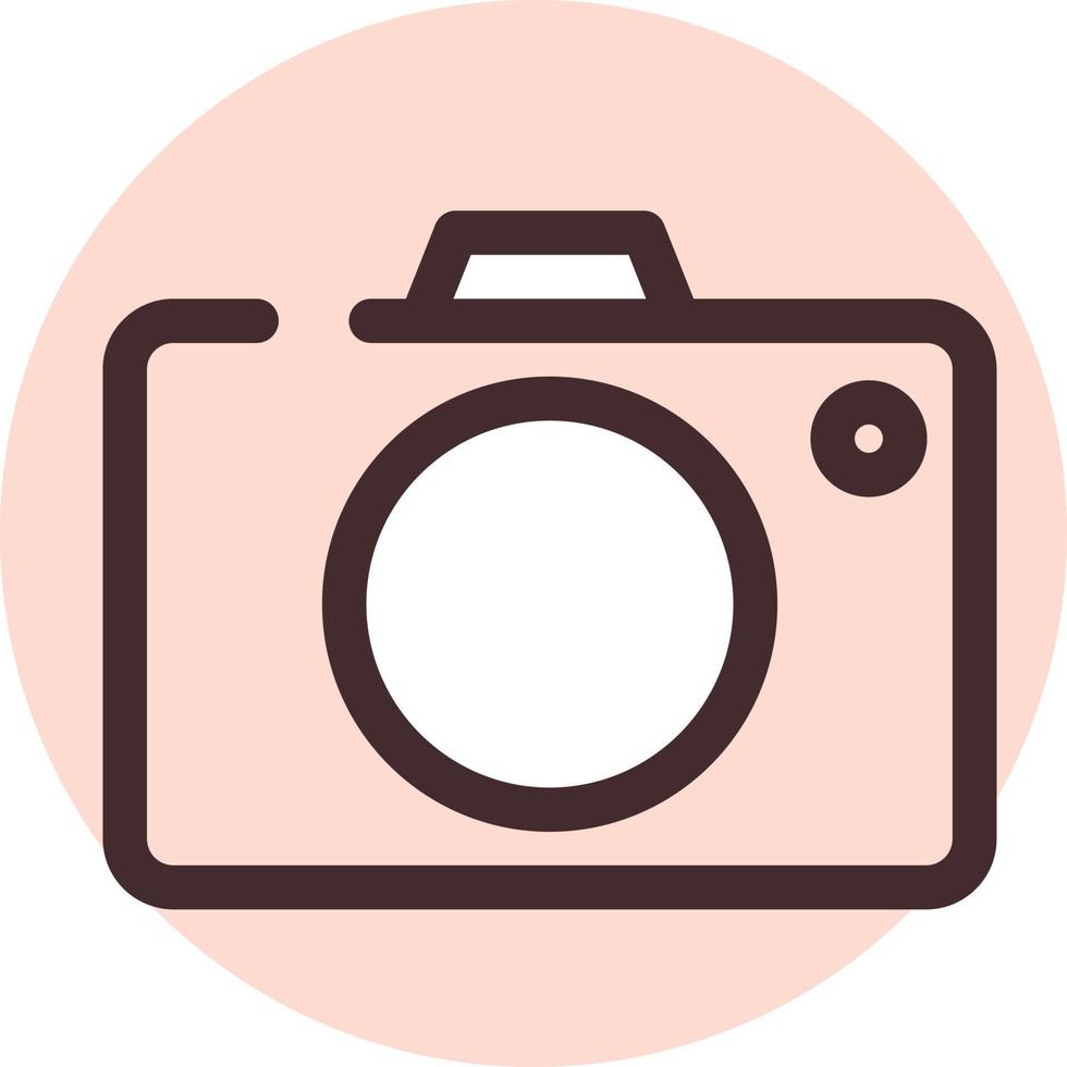 Phone camera, illustration, vector on a white background.