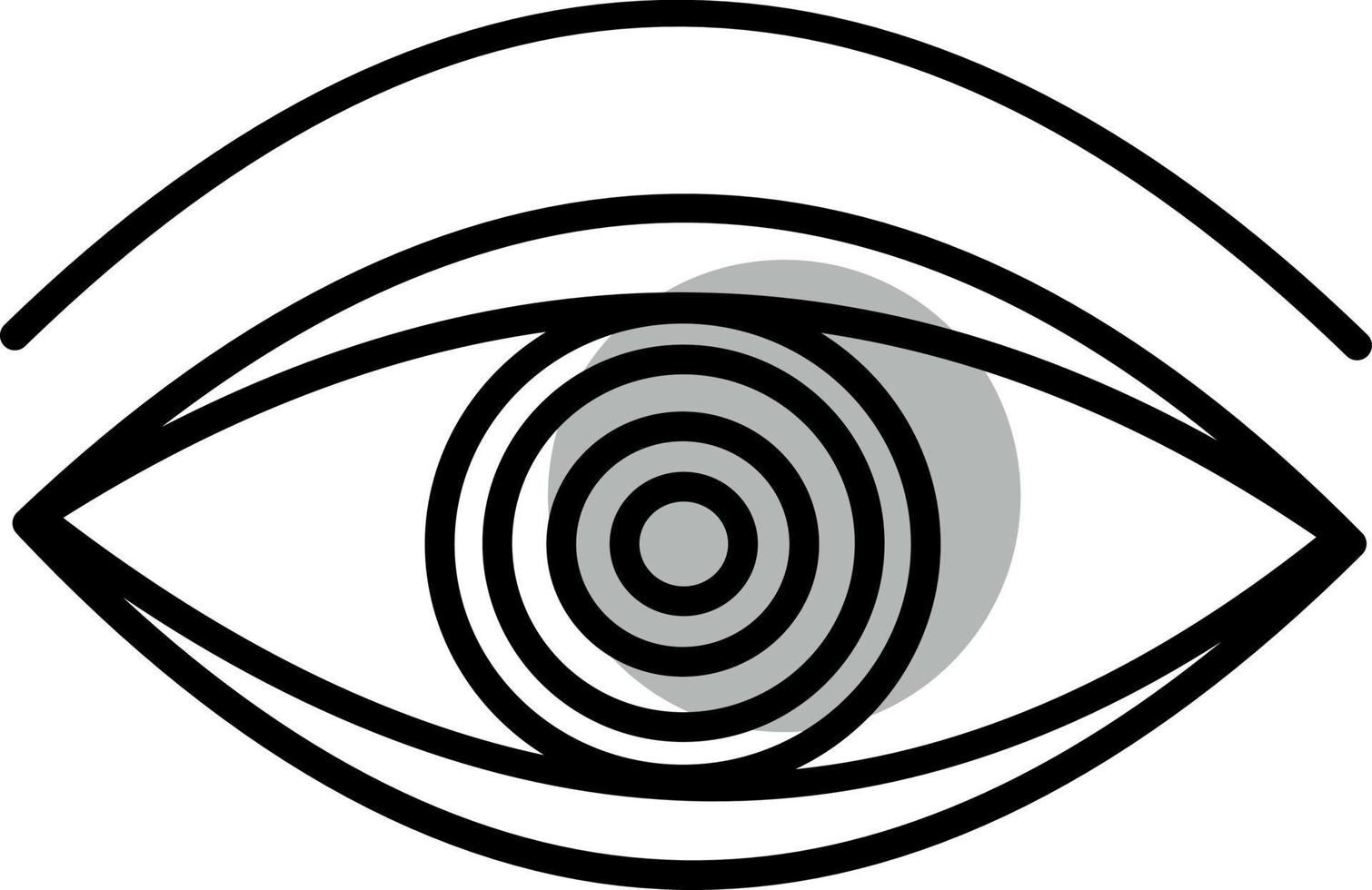 Mythology eye, illustration, vector on a white background.