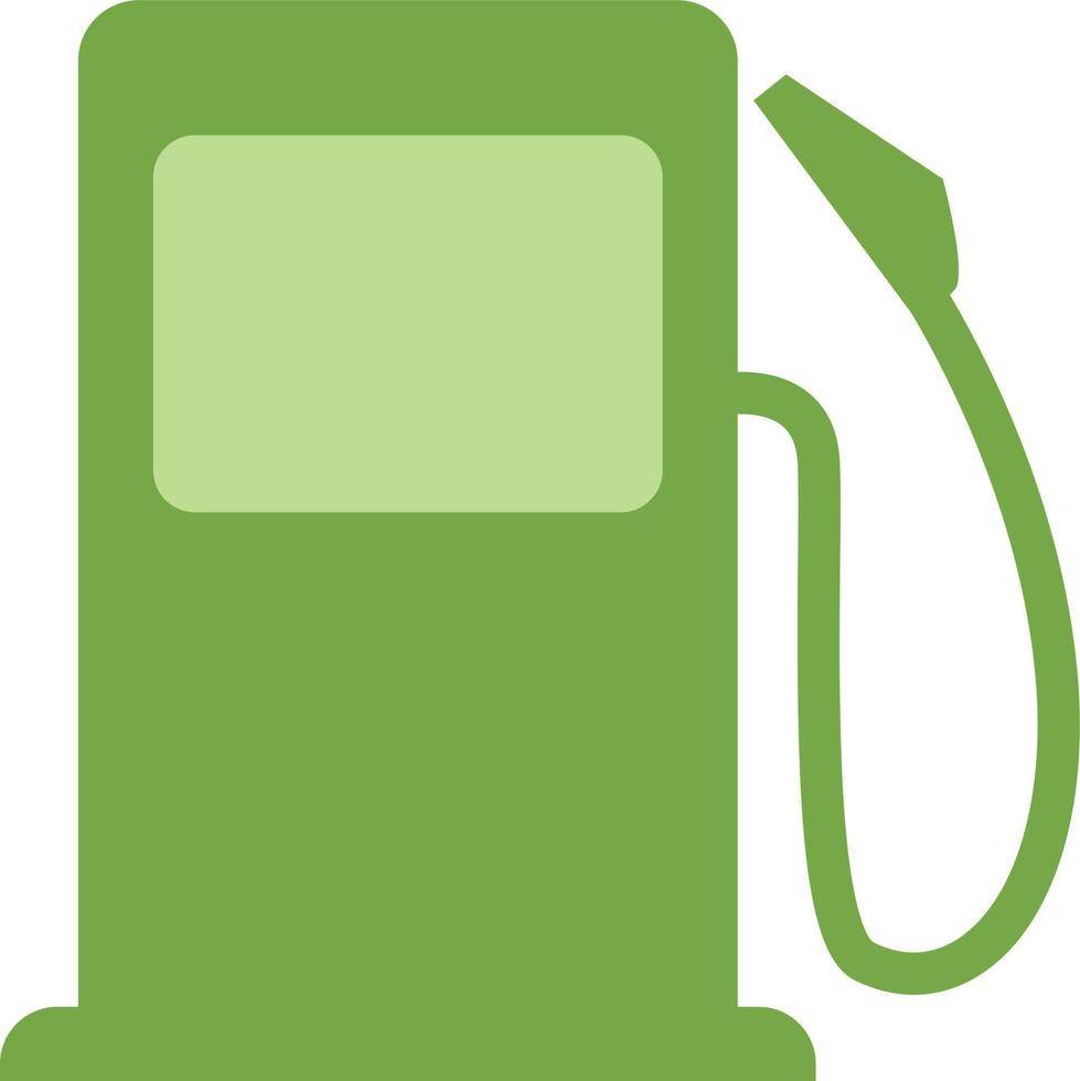 combustible verde, ilustración, vector sobre fondo blanco.