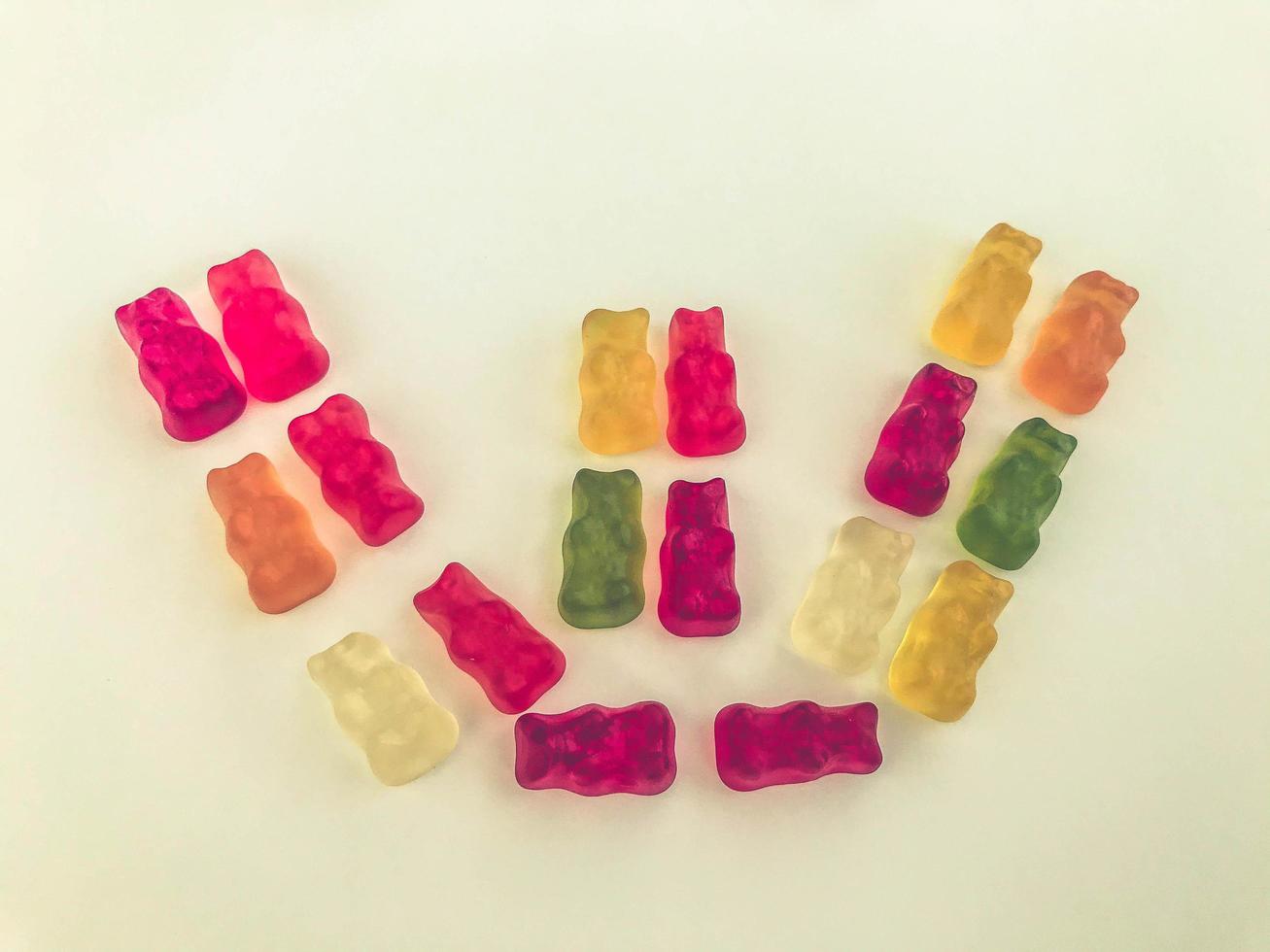 crown of gelatinous multicolored bears. marmalade sweets. delicious appetizing dessert. treats for children and adults. creative crown of sweets. candy sweet princess photo