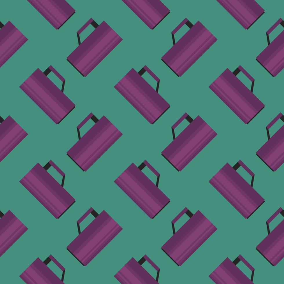 Purple cup,seamless pattern on dark green background. vector