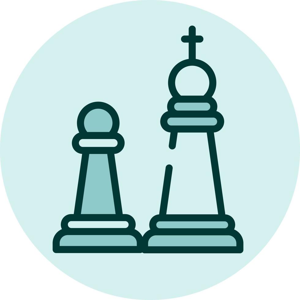 Game of chess, illustration, vector on a white background.