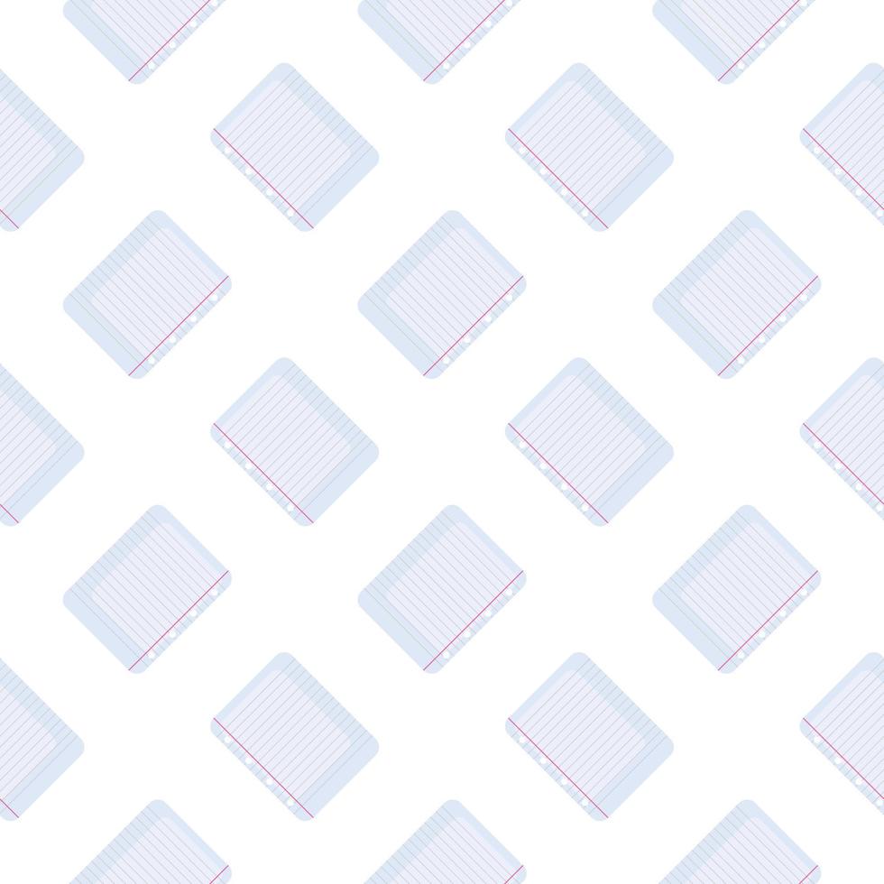 Blank paper,seamless pattern on white background. vector