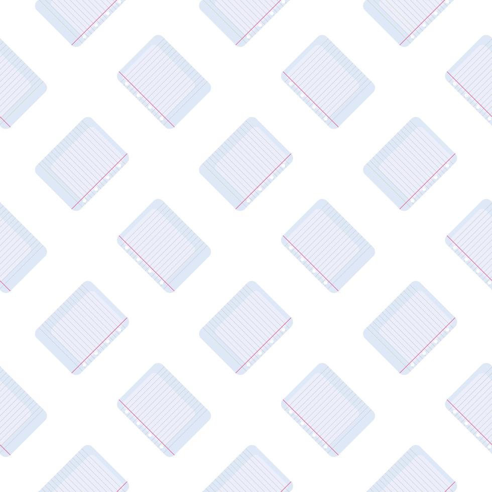 Blank paper,seamless pattern on white background. vector