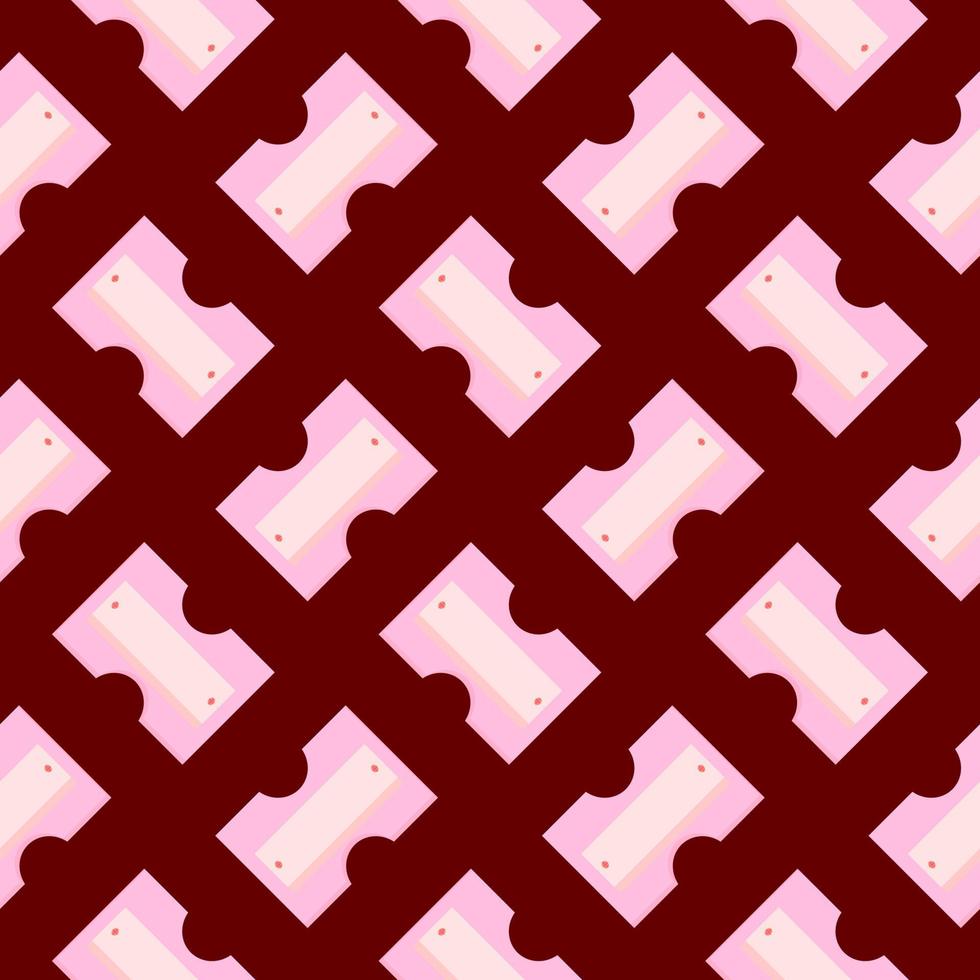 Pencils sharpener, seamless pattern on dark red background. vector