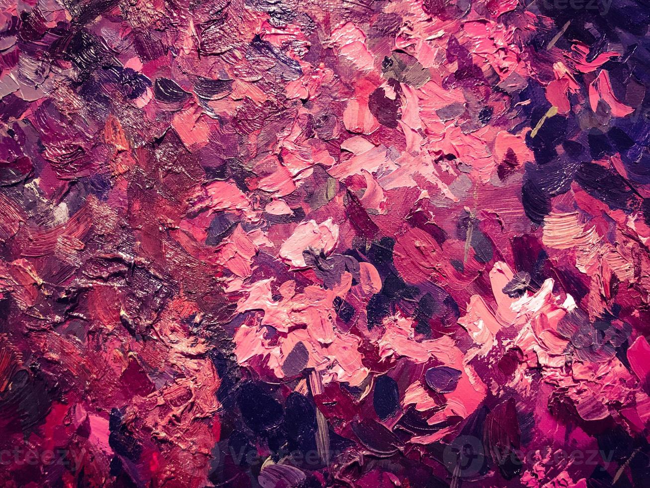 abstract textured background lines and streaks made with oil paint raspberry white and gray photo