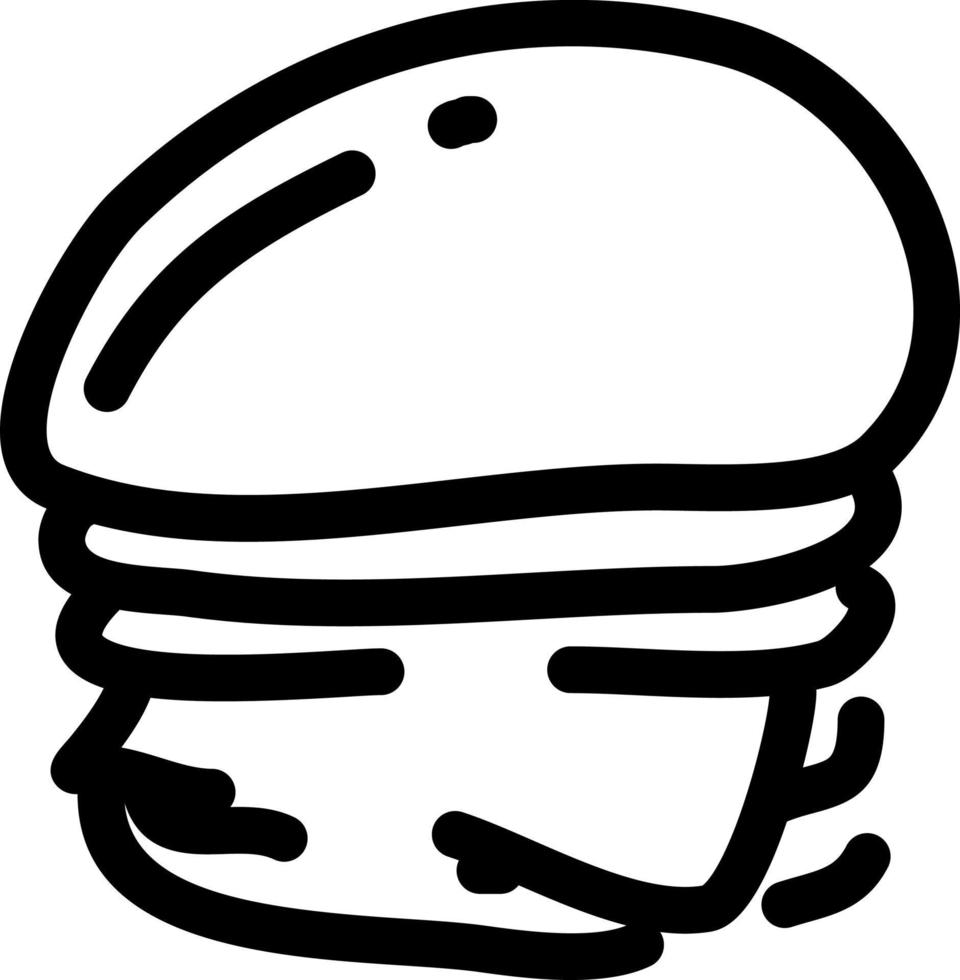 Tasty burger, illustration, vector on a white background