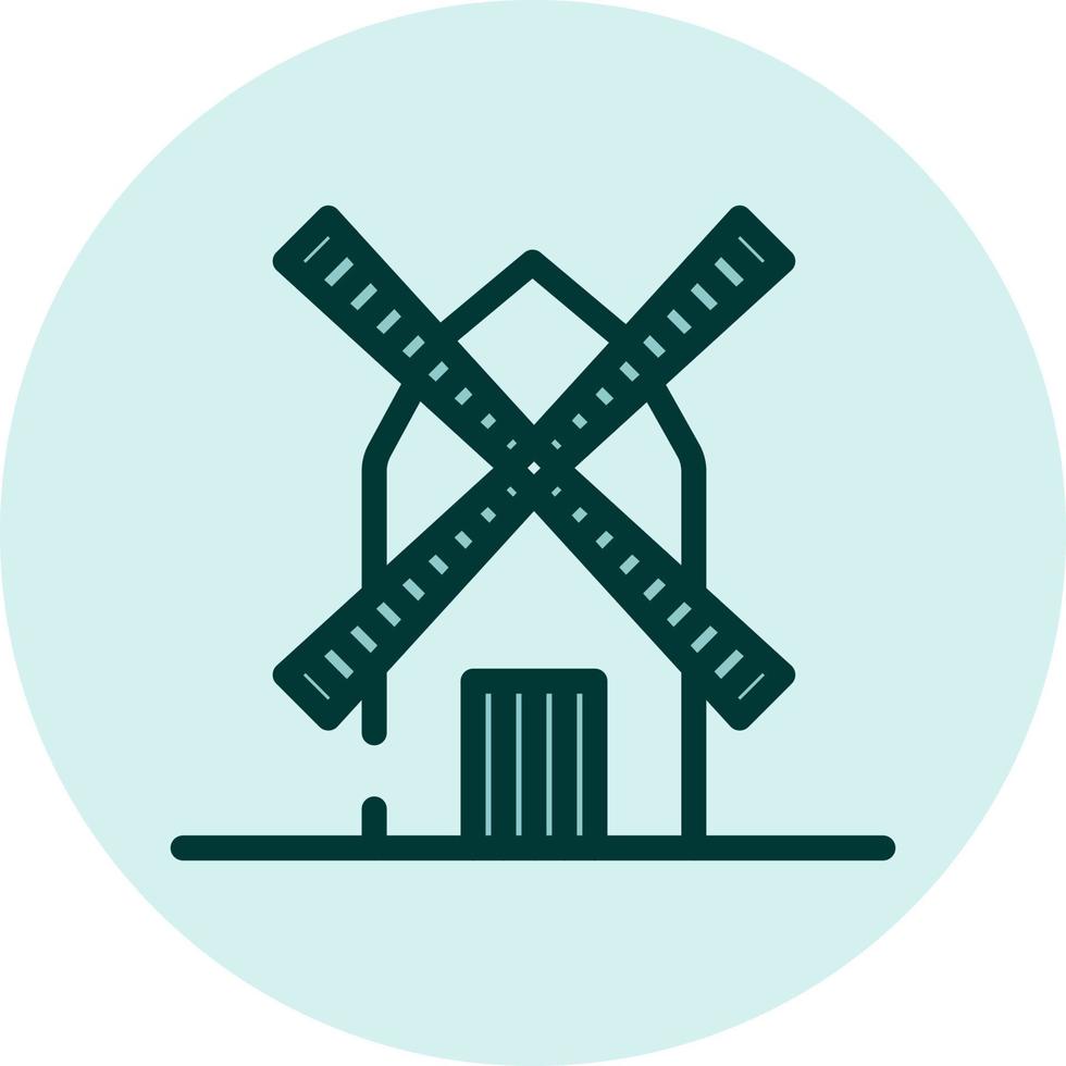 Farming mill, illustration, vector on a white background.