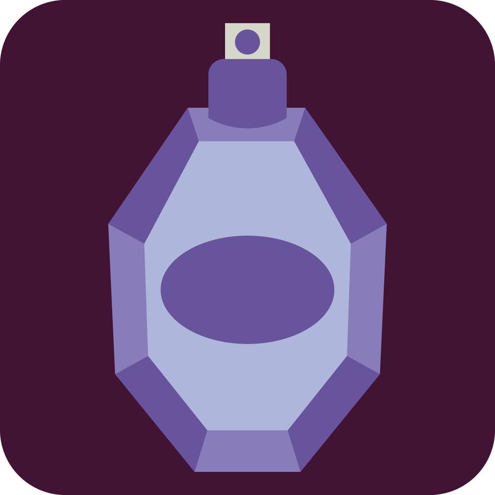 Purple perfume, illustration, vector, on a white background. vector